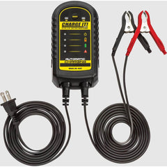 Automotive Battery Chargers & Jump Starters; Battery Charger Type: Automatic Charger/Maintainer; Amperage Rating: 2.5; DC Output: 15 V; Overall Width: 4; Overall Height: 3.5 in; Overall Depth: 7.8 in; Cable Gauge: 18; Cable Length: 72.000; Features: Multi