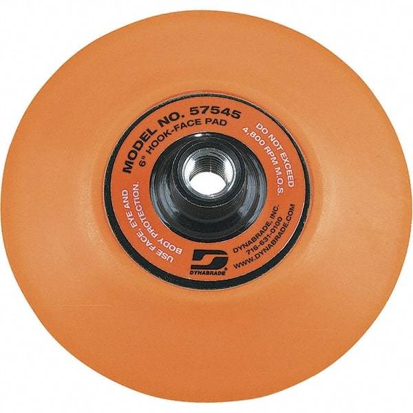 Dynabrade - 6" Diam Disc Backing Nonvacuum Replacement Pad - 4,800 RPM - Industrial Tool & Supply