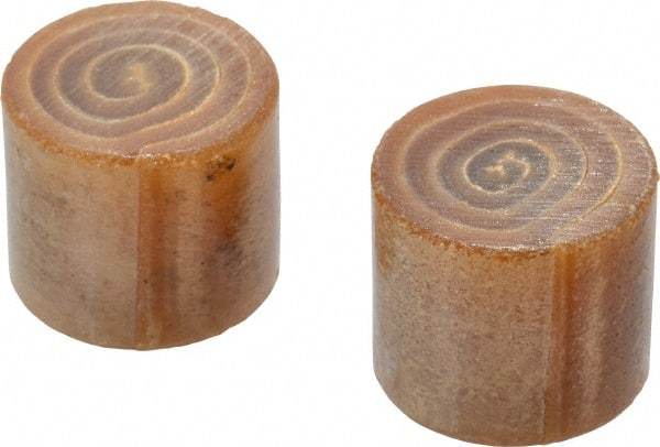 Garland - 1-1/4" Face Diam, Grade Medium Soft, Natural Hammer Tip/Face - Rawhide - Industrial Tool & Supply