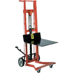 Wesco Industrial Products - 750 Lb Capacity, 40" Lift Height, Hydraulic Platform Base Manually Operated Lift - Industrial Tool & Supply