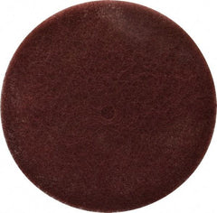 3M - 8" Very Fine Grade Aluminum Oxide Deburring Disc - 1/2" Center Hole, Arbor Connection, Maroon, 3,000 Max RPM - Industrial Tool & Supply