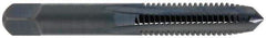 OSG - 5/16-18 UNC 4 Flute TiCN Finish High Speed Steel Straight Flute Standard Hand Tap - Plug, Right Hand Thread, 2-23/32" OAL, 1-1/8" Thread Length, H2 Limit, Oversize - Exact Industrial Supply