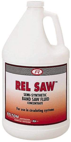 Relton - Rel Saw, 1 Gal Bottle Sawing Fluid - Semisynthetic, For Cleaning - Industrial Tool & Supply