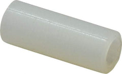Electro Hardware - 0.116" ID x 3/16" OD, #4 Screw, Grade 101 Nylon Female Unthreaded Circuit Board Spacer - Round Body, Uncoated, 1/2" OAL - Industrial Tool & Supply