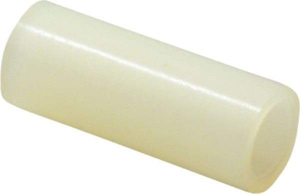 Electro Hardware - 0.171" ID x 1/4" OD, #8 Screw, Grade 101 Nylon Female Unthreaded Circuit Board Spacer - Round Body, Uncoated, 5/8" OAL - Industrial Tool & Supply