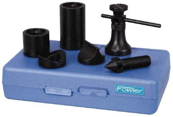 Fowler - 7 Piece, 2-1/4 to 3-3/8" High, 1,000 Lb Capacity Screw Jack Set - 2-1/4 to 3-3/8" Measuring Range - Industrial Tool & Supply