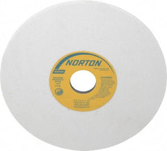 Norton - 8" Diam x 1-1/4" Hole x 1/4" Thick, K Hardness, 120 Grit Surface Grinding Wheel - Aluminum Oxide, Type 1, Fine Grade, 3,600 Max RPM, Vitrified Bond, No Recess - Industrial Tool & Supply