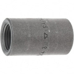 Made in USA - Size 3/8 x 1/4", Class 3,000, Forged Carbon Steel Black Pipe Reducing Coupling - 3,000 psi, Threaded End Connection - Industrial Tool & Supply