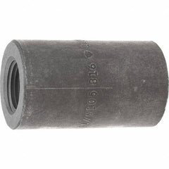 Made in USA - Size 1/2 x 3/8", Class 3,000, Forged Carbon Steel Black Pipe Reducing Coupling - 3,000 psi, Threaded End Connection - Industrial Tool & Supply