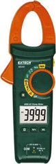 Extech - MA440, CAT III, Digital Auto Ranging Clamp Meter with 1.18" Clamp On Jaws - 600 VAC/VDC, 400 AC Amps, Measures Voltage, Capacitance, Current, Frequency, Resistance - Industrial Tool & Supply