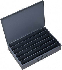 Durham - 18 Inches Wide x 3 Inches High x 12 Inches Deep Compartment Box - Steel , 6 Compartments - Industrial Tool & Supply