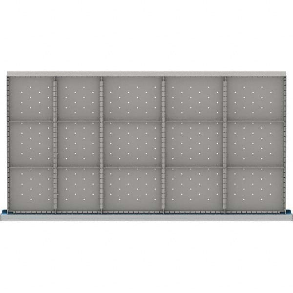 LISTA - 15-Compartment Drawer Divider Layout for 3.15" High Drawers - Industrial Tool & Supply