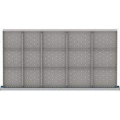 LISTA - 15-Compartment Drawer Divider Layout for 3.15" High Drawers - Industrial Tool & Supply