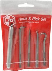 GearWrench - 5 Piece Hook & Probe Set - Steel - Industrial Tool & Supply