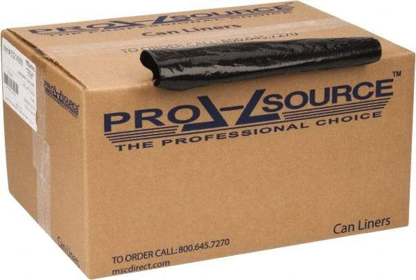 PRO-SOURCE - 2 mil Thick, Heavy-Duty Trash Bags - 43" Wide x 47" High, Black - Industrial Tool & Supply