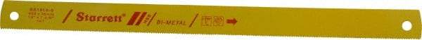 Starrett - 18" Long, 10 Teeth per Inch, Bi-Metal Power Hacksaw Blade - Toothed Edge, 1-3/8" Wide x 0.062" Thick - Industrial Tool & Supply