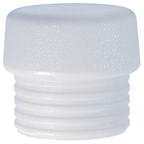 Split Head Mallet Face 2.4″ Extra Hard Shore Hardness 80-D, White, Nylon - Industrial Tool & Supply