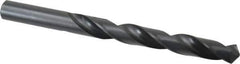 Hertel - 9/16" 118° High Speed Steel Jobber Drill - Oxide Finish, Right Hand Cut, Spiral Flute, Straight Shank, 6-5/8" OAL, Standard Point - Industrial Tool & Supply