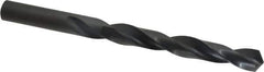 Hertel - 19/32" 118° High Speed Steel Jobber Drill - Oxide Finish, Right Hand Cut, Spiral Flute, Straight Shank, 7-1/8" OAL, Standard Point - Industrial Tool & Supply