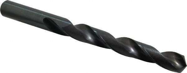 Hertel - 5/8" 118° High Speed Steel Jobber Drill - Oxide Finish, Right Hand Cut, Spiral Flute, Straight Shank, 7-1/8" OAL, Standard Point - Industrial Tool & Supply