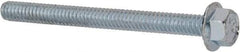 Value Collection - 1/4-20 UNC, 2-3/4" Length Under Head, Hex Drive Flange Bolt - 2-3/4" Thread Length, Grade 5 Steel, Serrated Flange, Zinc-Plated Finish - Industrial Tool & Supply