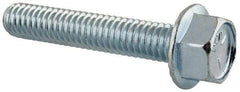 Value Collection - 5/16-18 UNC, 1-3/4" Length Under Head, Hex Drive Flange Bolt - 1-3/4" Thread Length, Grade 5 Steel, Serrated Flange, Zinc-Plated Finish - Industrial Tool & Supply