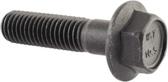 Value Collection - M10x1.50 Metric Coarse, 40mm Length Under Head, Hex Drive Flange Bolt - 35mm Thread Length, Grade 10.9 Alloy Steel, Smooth Flange, Phosphate & Oil Finish - Industrial Tool & Supply