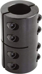 Climax Metal Products - 7/8" Inside x 1-5/8" Outside Diam, Two Piece Rigid Coupling without Keyway - 2-1/2" Long - Industrial Tool & Supply