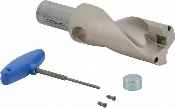 Iscar - 4.69" Max Drill Depth, 2xD, 2.344" Diam, Indexable Insert Drill - 2 Inserts, 1-1/2" Shank Diam, Straight Shank - Industrial Tool & Supply