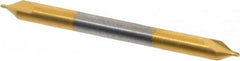 Hertel - #0 Plain Cut 60° Incl Angle Solid Carbide Combo Drill & Countersink - Industrial Tool & Supply