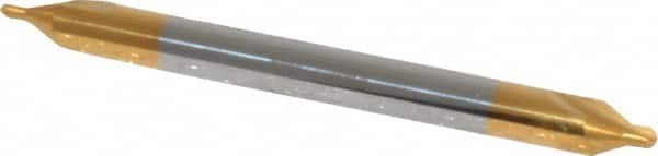 Hertel - #1 Plain Cut 60° Incl Angle Solid Carbide Combo Drill & Countersink - Industrial Tool & Supply