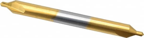Hertel - #2 Plain Cut 60° Incl Angle Solid Carbide Combo Drill & Countersink - Industrial Tool & Supply