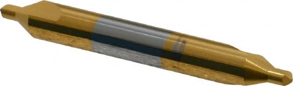 Hertel - #3 Plain Cut 60° Incl Angle Solid Carbide Combo Drill & Countersink - Industrial Tool & Supply