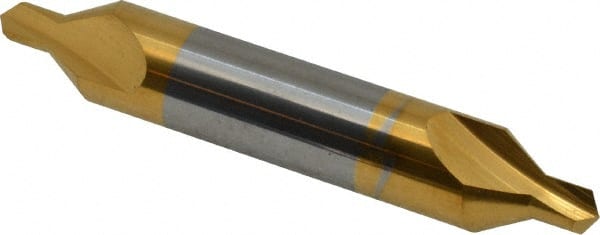 Hertel - #6 Plain Cut 60° Incl Angle Solid Carbide Combo Drill & Countersink - Industrial Tool & Supply