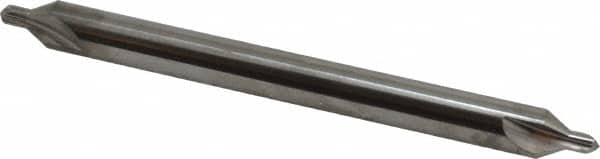 Hertel - #6 Plain Cut 60° Incl Angle Solid Carbide Combo Drill & Countersink - Industrial Tool & Supply