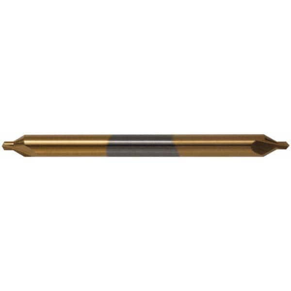 Hertel - #5 Plain Cut 60° Incl Angle Solid Carbide Combo Drill & Countersink - Industrial Tool & Supply