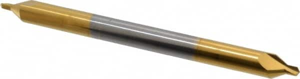 Hertel - #4 Plain Cut 60° Incl Angle Solid Carbide Combo Drill & Countersink - Industrial Tool & Supply