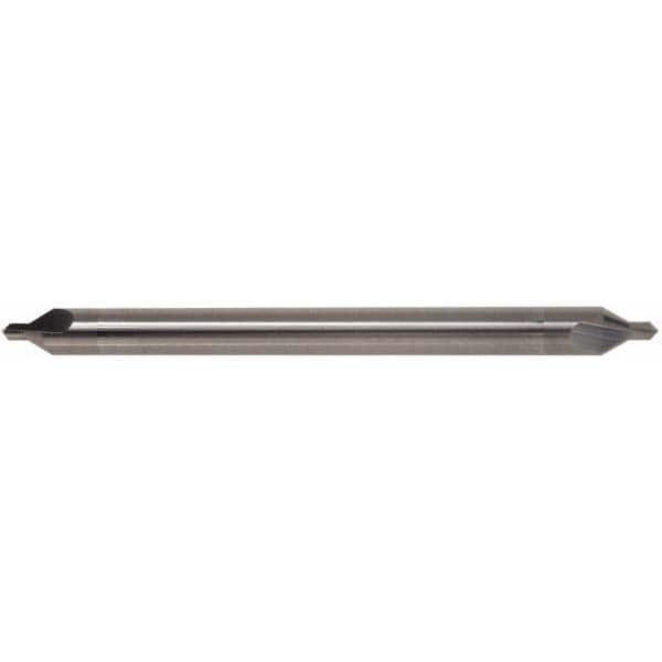 Hertel - #7 Plain Cut 90° Incl Angle Solid Carbide Combo Drill & Countersink - Industrial Tool & Supply