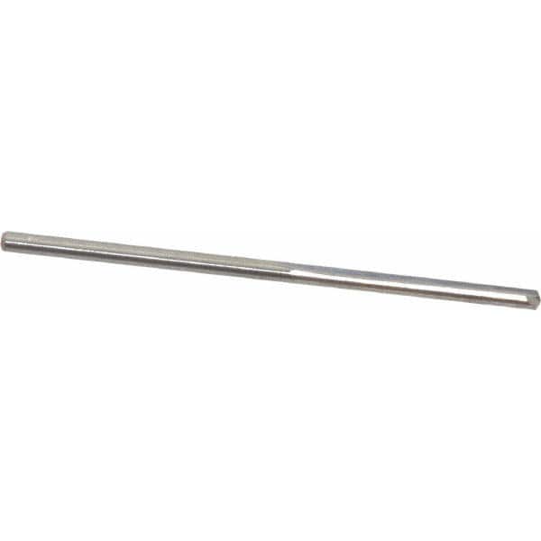Hertel - #53, 0.0595", 140° Point, Solid Carbide Straight Flute Drill Bit - Industrial Tool & Supply