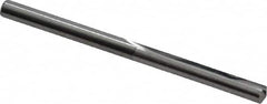 Hertel - #30, 0.1285", 140° Point, Solid Carbide Straight Flute Drill Bit - Industrial Tool & Supply