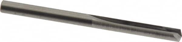 Hertel - #25, 0.1495", 140° Point, Solid Carbide Straight Flute Drill Bit - Industrial Tool & Supply