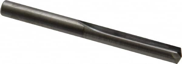 Hertel - #4, 0.209", 140° Point, Solid Carbide Straight Flute Drill Bit - Industrial Tool & Supply