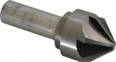 Hertel - 1-1/2" Head Diam, 3/4" Shank Diam, 6 Flute 90° Solid Carbide Countersink - Industrial Tool & Supply