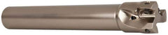 Seco - 1-1/4" Cut Diam, 0.669" Max Depth of Cut, 1" Shank Diam, 7.68" OAL, Indexable Square Shoulder End Mill - XO.X 1806.. Inserts, Cylindrical Shank, 90° Lead Angle, Through Coolant, Series Power Turbo - Industrial Tool & Supply