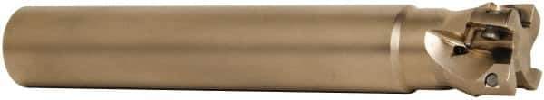 Seco - 1-1/2" Cut Diam, 0.669" Max Depth of Cut, 1-1/4" Shank Diam, 8.27" OAL, Indexable Square Shoulder End Mill - XO.X 1806.. Inserts, Cylindrical Shank, 90° Lead Angle, Through Coolant, Series Power Turbo - Industrial Tool & Supply