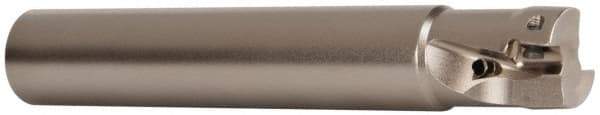 Seco - 1/2" Cut Diam, 0.197" Max Depth of Cut, 1/2" Shank Diam, 3.15" OAL, Indexable Square Shoulder End Mill - XO.X 0602 Inserts, Cylindrical Shank, 90° Lead Angle, Through Coolant, Series Nano Turbo - Industrial Tool & Supply