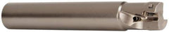 Seco - 1/2" Cut Diam, 0.197" Max Depth of Cut, 1/2" Shank Diam, 3.15" OAL, Indexable Square Shoulder End Mill - XO.X 0602 Inserts, Cylindrical Shank, 90° Lead Angle, Through Coolant, Series Nano Turbo - Industrial Tool & Supply