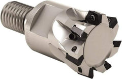 Seco - 32mm Cut Diam, 5mm Max Depth of Cut, 35mm OAL, Indexable Square Shoulder End Mill - XO.. 0602 Inserts, M16 Modular Connection, 90° Lead Angle, Through Coolant, Series Nano Turbo - Industrial Tool & Supply