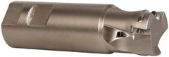 Seco - 1-1/4" Cut Diam, 0.433" Max Depth of Cut, 1-1/4" Shank Diam, 4-1/4" OAL, Indexable Square Shoulder End Mill - XO.X 1204.. Inserts, Weldon Shank, 90° Lead Angle, Through Coolant, Series Super Turbo - Industrial Tool & Supply