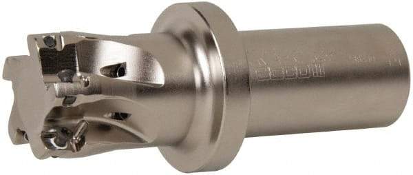 Seco - 1-1/2" Cut Diam, 0.433" Max Depth of Cut, 1-1/4" Shank Diam, 4.78" OAL, Indexable Square Shoulder End Mill - XO.X 1204.. Inserts, Weldon Shank, 90° Lead Angle, Through Coolant, Series Super Turbo - Industrial Tool & Supply